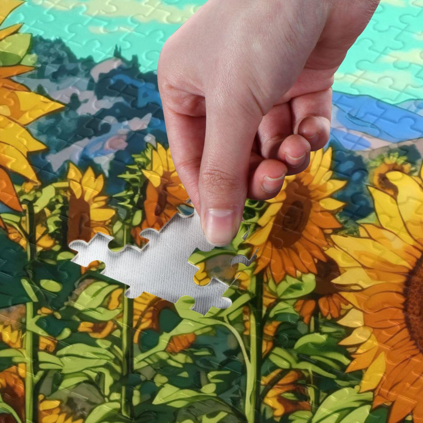 Amazon.com: ZENWAWA Anime Sunflower Fields Jigsaw Puzzle 1000